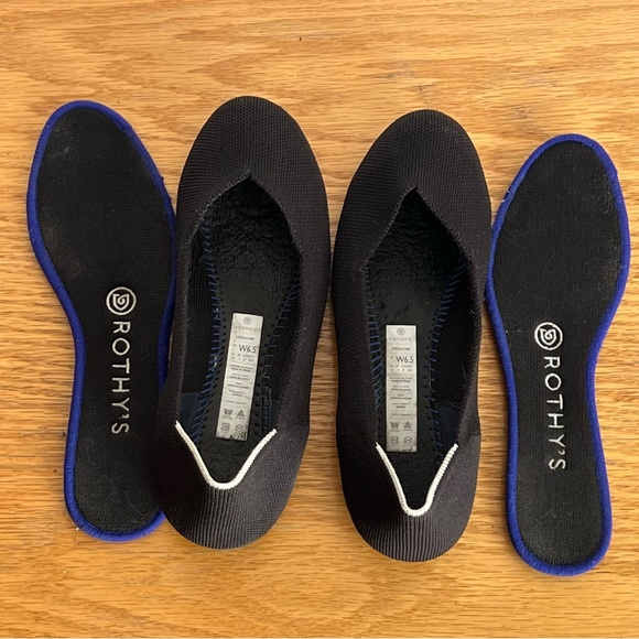 Rothy’s “The Flat” - Black Solid, Round Toe Size 6.5 - Picture 8 of 9